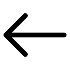 Unique arrow left icon, illustration, vector