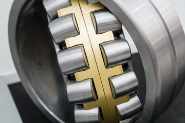 sectional bearing on a plain background