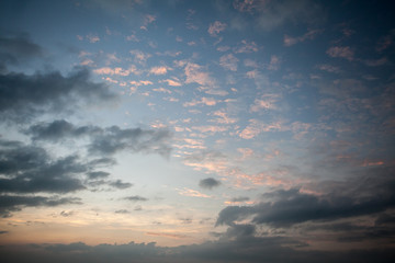 Fototapeta premium Sunset Sky with cloud background