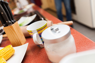 Kaffee Tasse Milch Pott Zucker