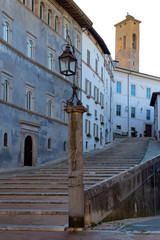 Fototapeta na wymiar Spoleto - piazza del Duomo - Umbria