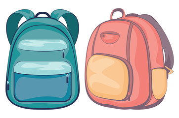Cartoon school backpack