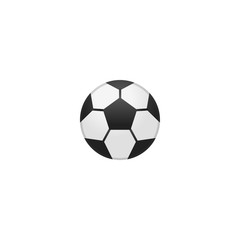 Obraz premium Soccer Ball Vector Icon. Isolated Football Ball Emoji, Emoticon Illustration