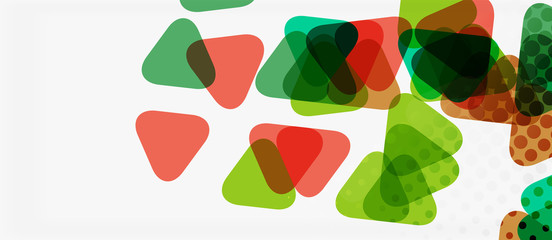 Vector triangle geometric abstract composition background. Retro vector illustration. Ornament illustration