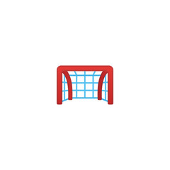 Goal Net Vector Icon. Isolated Football, Soccer, Hockey Sport Games Gate Emoji, Emoticon Illustration