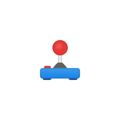 Joystick Vector Icon. Isolated Gamer Controller Playing Player Emoji, Emoticon Illustration