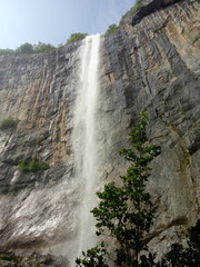 Vrachanska Skaklya Waterfall - the highest in Bulgaria - 141 meters, and around him.