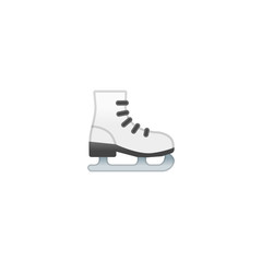 Ice Skate Vector Icon. Isolated Ice Skating, Ice Roller, Ice Rink, Winter Sport Emoji, Emoticon Illustration