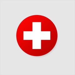 Fototapeta premium First aid kit vector icon - Vector