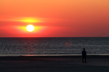 Sonnenuntergang Nordsee