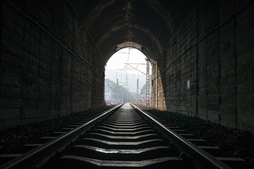 Exit of railway tunnel