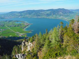 Mondsee - Blick vom Almkogel (1030 m)