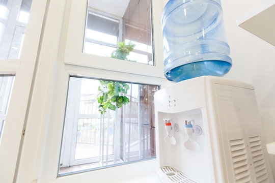 Water Cooler Isolated On White