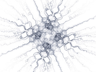 surreal futuristic digital 3d design art abstract background fractal illustration for meditation and decoration wallpaper