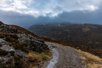 Fototapeta na wymiar West Highlands Way - hiking in Scotland