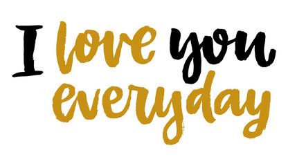 Valentines day isolated poster, hand drawn style