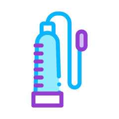 Penis Pump Icon Vector. Outline Penis Pump Sign. Isolated Contour Symbol Illustration