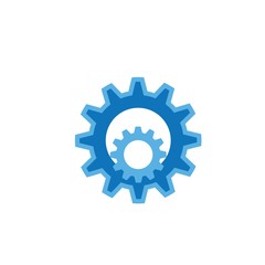 Gear logo design template vector illustration