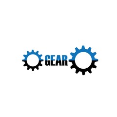 Gear logo design template vector illustration