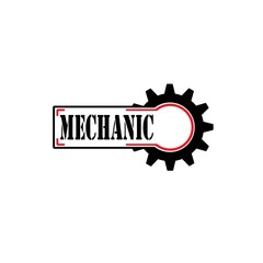Gear logo design template vector illustration