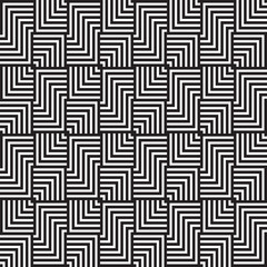 Cover template design with black and white geometric pattern