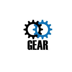 Gear logo design template vector illustration