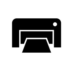Printer icon designed in solid style
