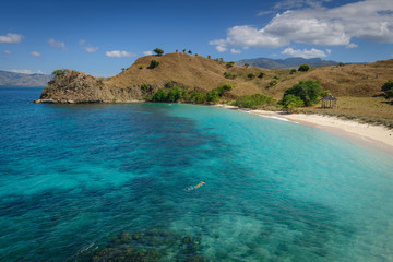 Obraz premium Pink Beach snorkelling