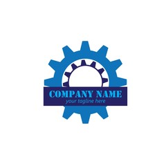Gear logo design template vector illustration