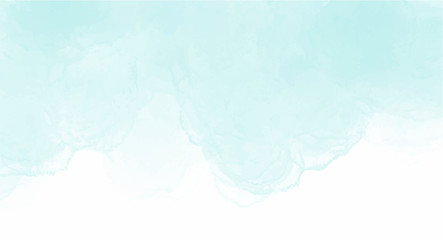 soft Blue watercolor background for your design, watercolor background concept, vector.