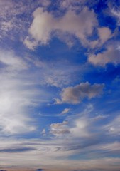 Naklejka na ściany i meble Sky and clouds background blue and white