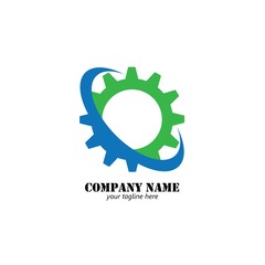 Fototapeta premium Gear logo design template vector illustration