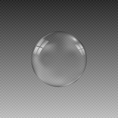 The illustration is made in the form of a drop or soap bubble. The illustration is made on a checkered background