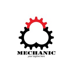 Gear logo design template vector illustration