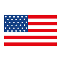Isolated usa flag vector design
