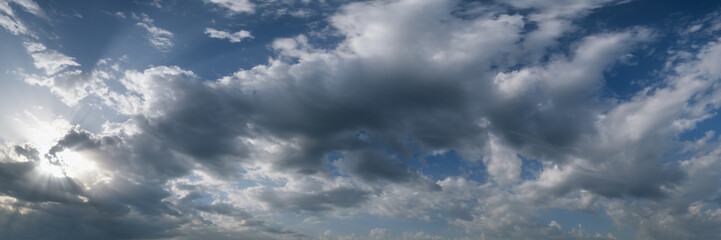 Sky background with clouds