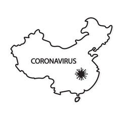 concept of new 2019 coronavirus in China - vector illustration