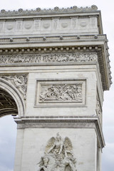 Arc de Triomphe in Paris. Decorative elements.