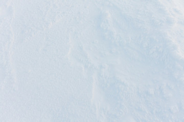 Snow texture background with copy space 