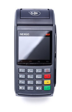 Nexgo T2 pos terminal isolated over white background