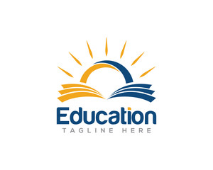 Fototapeta na wymiar Education and Graduation Logo Design Vector