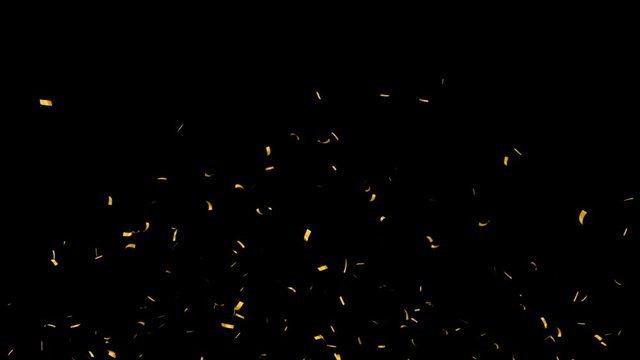 Gold Confetti with QuickTime Alpha Channel / ProRes 4444.It is Alpha Channel  so just drag and drop on your work.