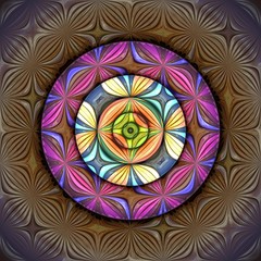 3D render plastic puffs background tile