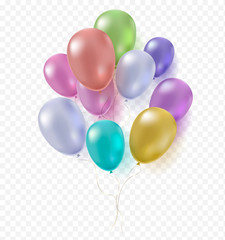 Colorful helium balloon 