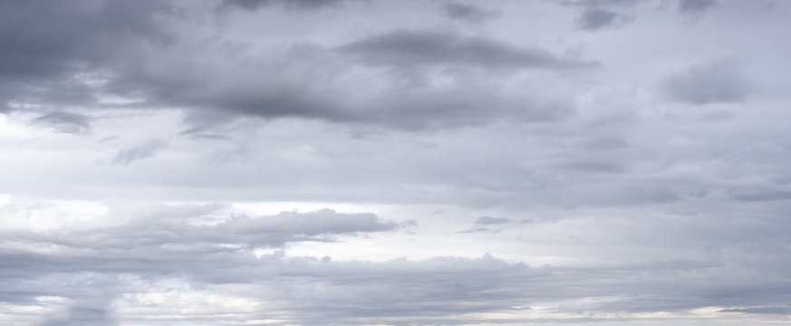 Overcast sky background with clouds
