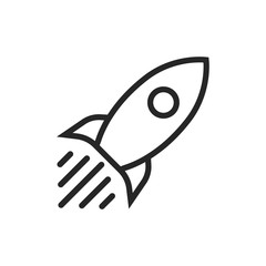 rocket icon vector design 