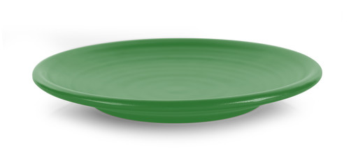empty plate isolated on white background