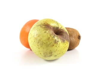 Fruits isolated on white background