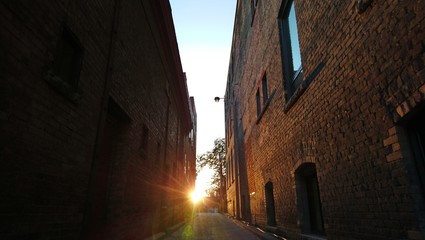 Sunset from a random back-alley in Toronto 