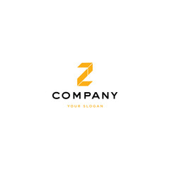Vector logo design icon. Abstract letter Z. Modern simple style